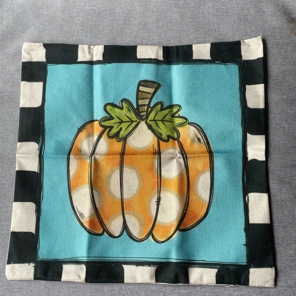 Set of 4 Love Home Pumpkin Autumn Farmhouse Pillow Covers - Picture 5 of 8